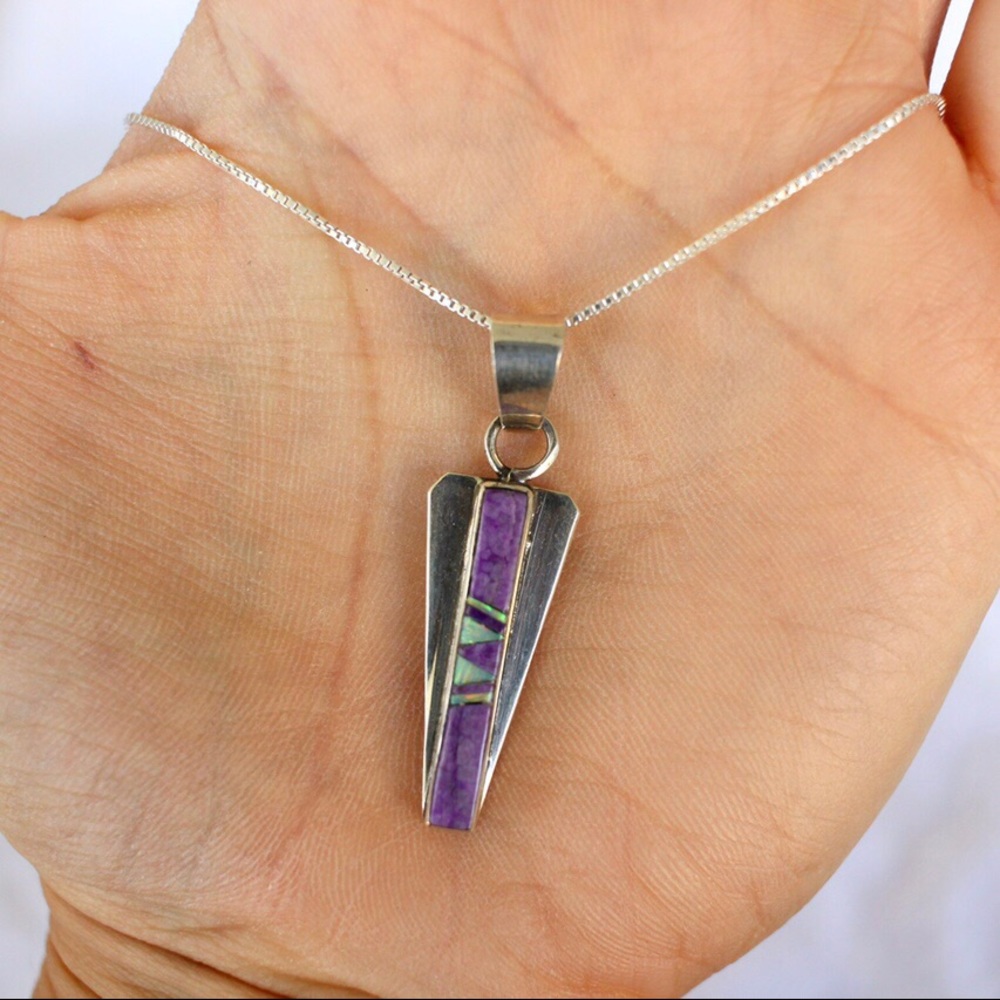 Vintage Native American Inlay Pendant